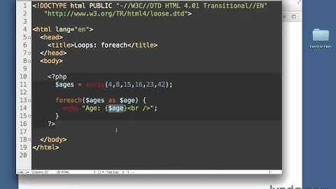 044  Циклы foreach (Lynda.com) Изучаем php