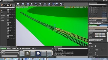 Building spline railroad in UE4 with MSS v1.3
