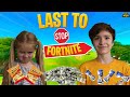 LAST TO STOP Playing FORTNITE Wins 10,000 V-BUCKS!! *Siblings Challenge*