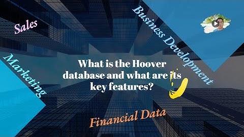 What is the D&B Hoover database and what are its key features?