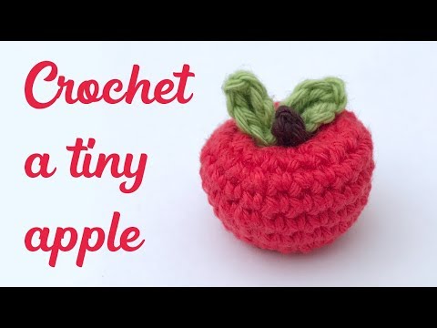 Crochet Apple - Free Mini Amigurumi Pattern - Stella's Yarn Universe