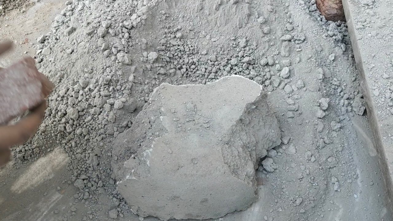 Satisfying Relaxing Asmr|| pure cement chunks full Crushing video 