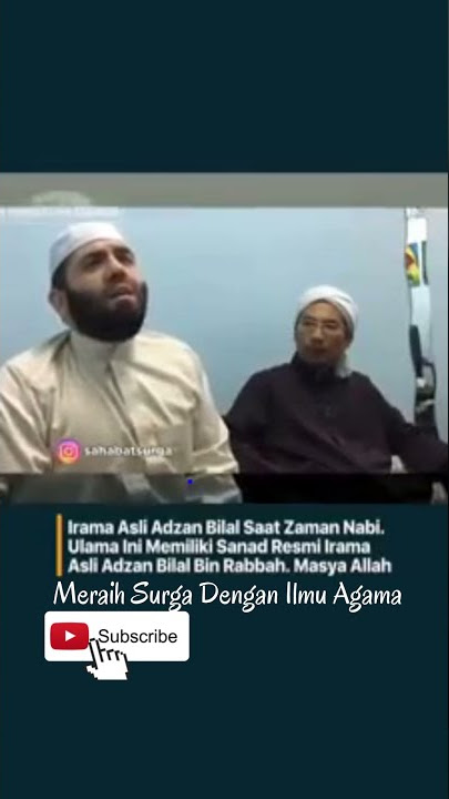 Irama Asli Adzan Bilal Bin Rabbah Part 1 #shorts #youtubeshorts