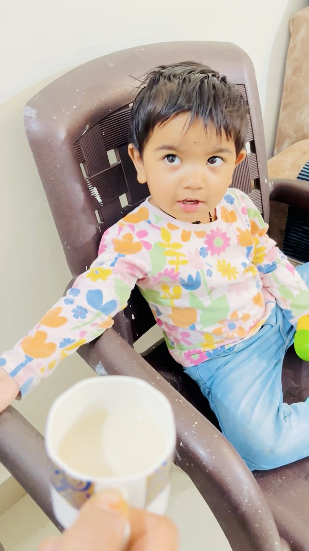 Kashvi milk nhi pi rhi thi ?