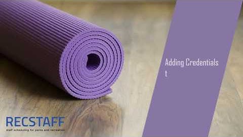 Recstaff - Manager - adding credentials to your employee roles