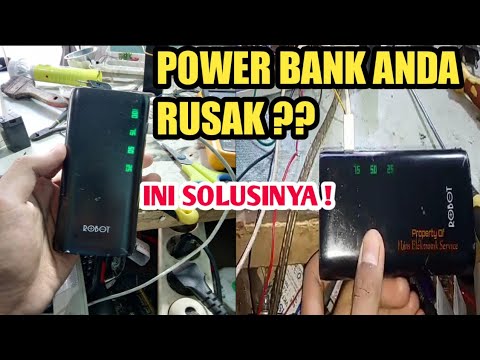 MUDAH !! Memperbaiki Power Bank ROBOT Tidak bisa di charger 