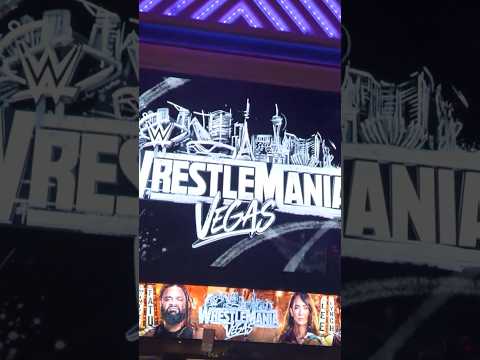 Las Vegas is clearly ready for #WrestleMania!🔥 (🎥:  ⁨@jaybyrdfilms )