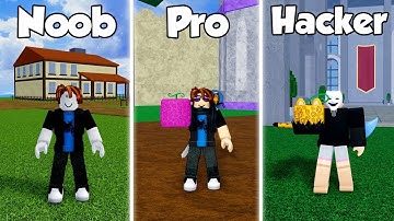 Noob Vs Pro Vs Hacker... (Blox Fruit)