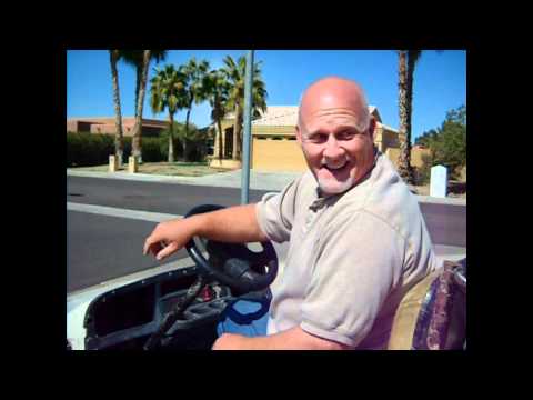 Tony Sniders Golf Cart Climbs a tree!