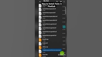 How to Install Fonts in PixelLab