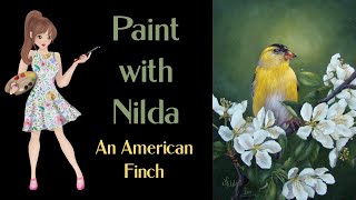 Learn to Paint an American Finch with Nilda, Painting Tutorial in Acrylics