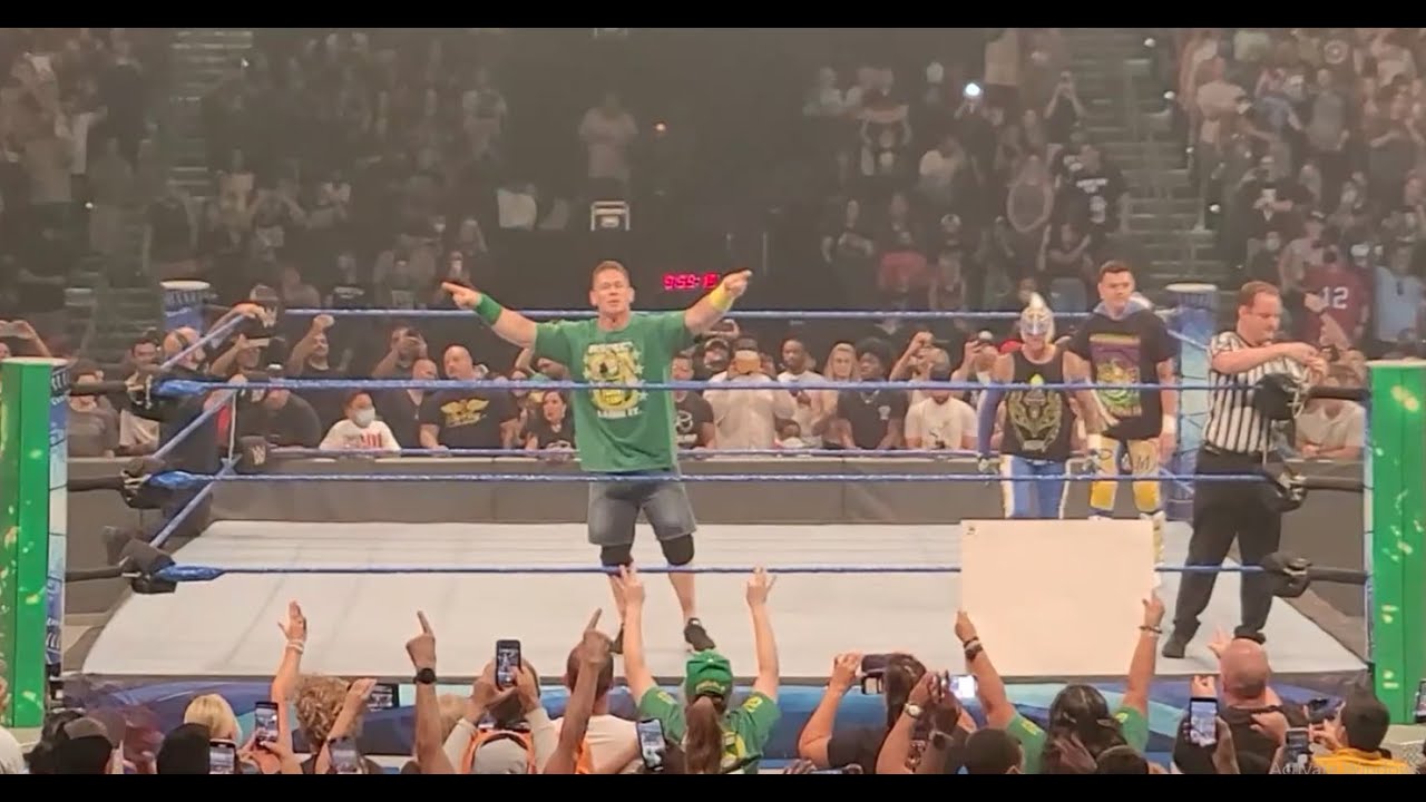 WWE SMACKDOWN Xperience Tampa 8/6/21 Last match 6ManTag John Cena Mysterio's vs Roman Reigns + Uso's