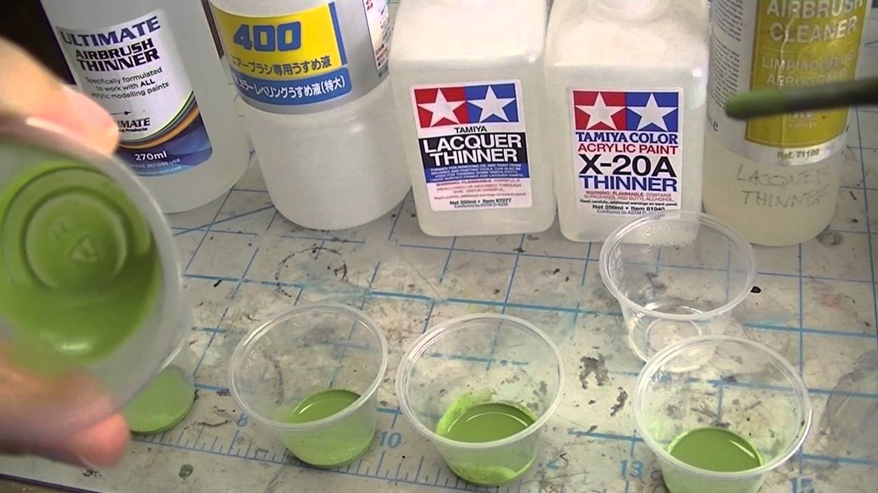 How To Thin Out Tamiya Acrylic Paint With Tap Water For