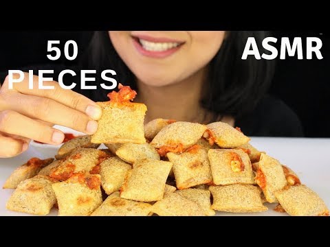 PIZZA ROLLS Totino's Asmr Eating Sounds 50 PIECES