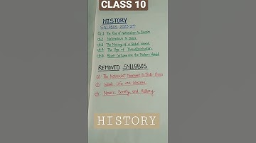 Class 10 History syllabus 2023-24#youtubeshorts #shortvideo#shorts #education #class10#trending#cbse