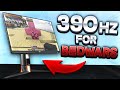 I Played Bedwars with a 390Hz GAMING MONITOR (And It's INSANE!)