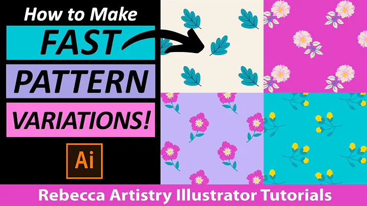 Create FAST PATTERNS in Adobe Illustrator PT 2 / Symbols for Half Drop Repeat!!!