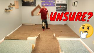 How to measure ,cut and layout carpet