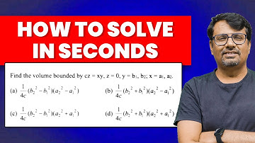 How to find Volume by Triple Integration? | Quick Solutions by GP Sir