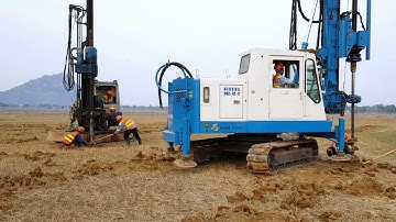 THI CÔNG KHOAN TẠO LỖ DỰ ÁN ĐIỆN MẶT TRỜI