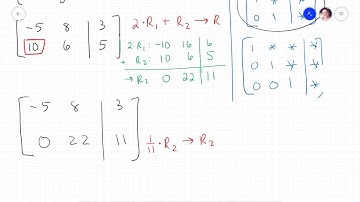 Solving a 2x2 System with Matrices REF