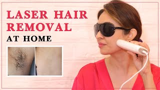 Laser hair removal at home using House of Beauty's Silktronic pro
