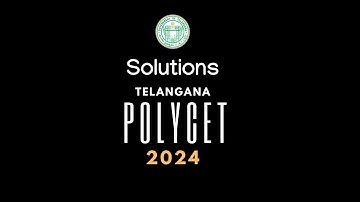 #4 Telangana Polycet 2024 paper solutions #polycet2024 #polytechnic  #maths #tspolycet #solutions