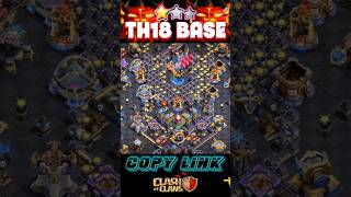 TESTED 100% TH18 ANTI 3 STAR BASE || TH18 LEGEND BASE #coc #clashofclans #supercell