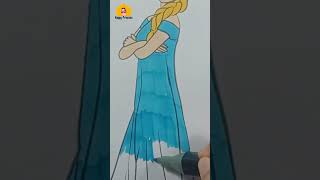 COLORING ELSA FROZEN |  How to Princess Elsa Frozen | Elsa Frozen | Disney Frozen