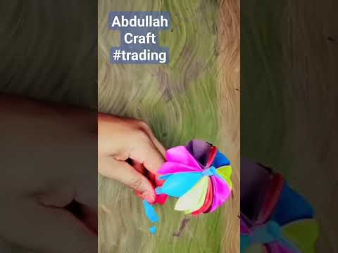 how to make beautiful paper umbrella with colourful#youtubesharts#papercrafttrading #Abdullah craft