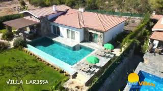 Villa Larissa | Yem Yeşil Bahçe, Özel Tasarım Lüks Villa, Doğa Manzaralı, Saunalı | Tatil Villam