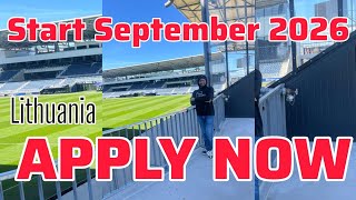 APPLY NOW AND STUDY IN LITHUANIA/FULL PROCESS/REQUIREMENTS, VISA APPLICATION 