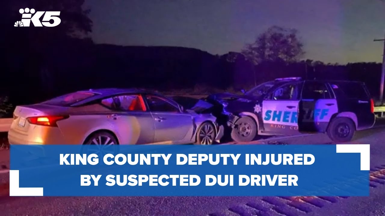 King County Sheriff's deputy injured by suspected DUI driver - YouTube