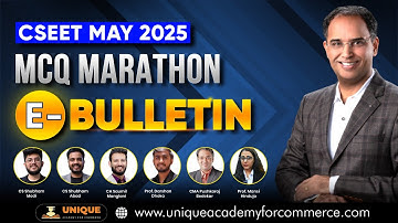CSEET MAY 2025 || MCQ Marathon E-Bulletin