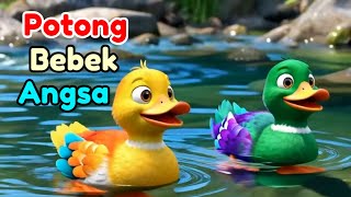Potong Bebek Angsa 🪿 Bebek Berenang Lucu ~ Bebek Warna Warni ~ Lagu Anak Indonesia Populer