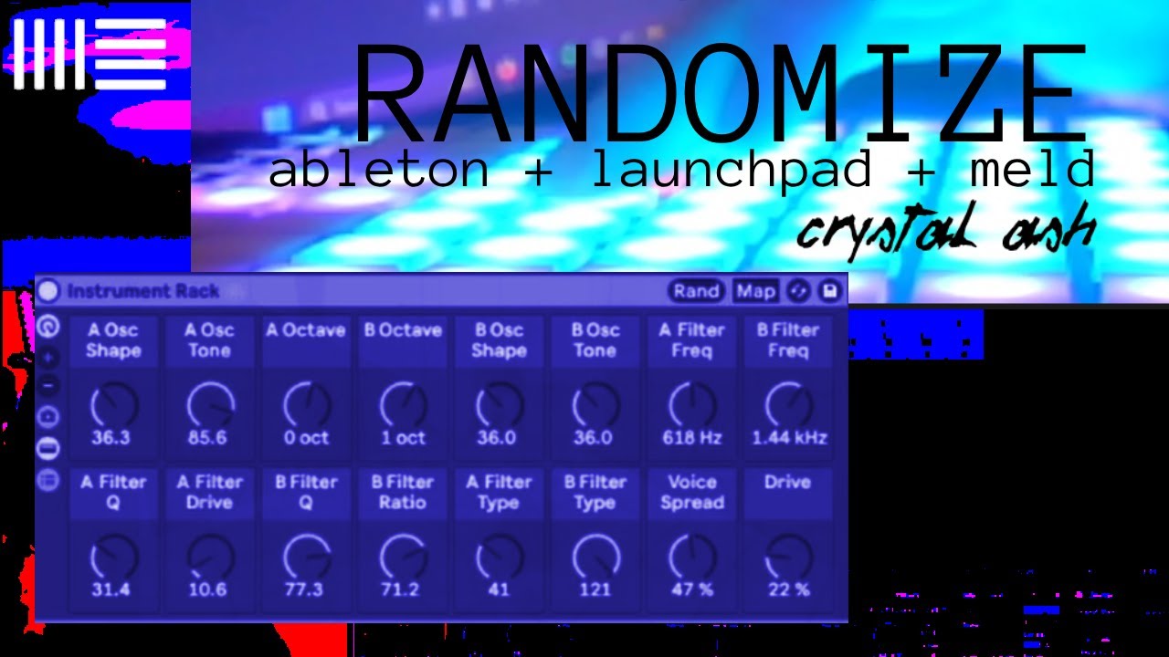 generating random synths in meld - sound design experiments - YouTube