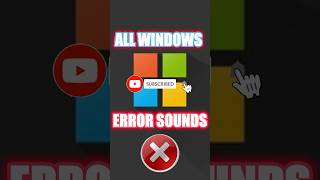 All windows error sounds | The evolution of Windows error sounds