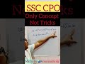 SSC CPO ,Only Concept