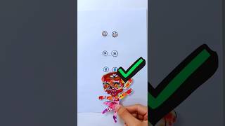 Brainrot Boneca Ambalabu Horror Zombie Eyes Changing Paper Craft ! #trending #challenge