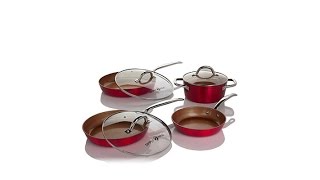 Simply Ming 7pc Aluminum CeramicNonstick Cook Set