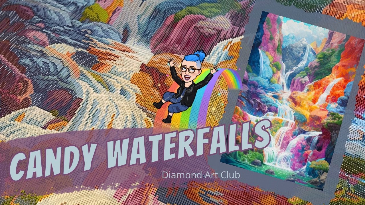 💎 DAC Diamond Painting Sneak Peek I „Candy Waterfalls“ | Diamond