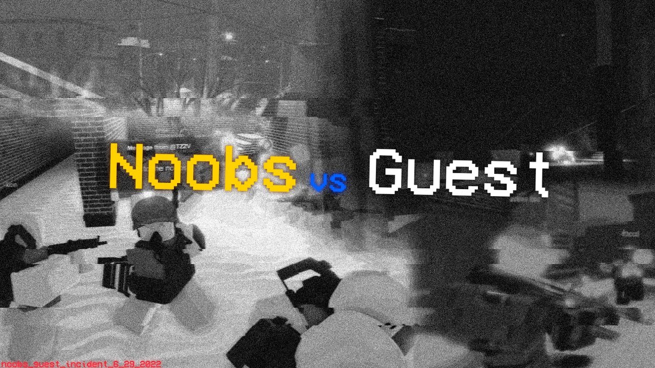 Noobs vs Guests event in criminality roblox