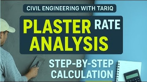 🎯 “Cement Sand Plaster Rate Analysis” by civil engineering with tariq