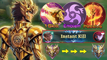 SUPREME CHOU BEST BUILD AND EMBLEM FOR INSTANT KILLS IN EXP LANE (Insane Damage) 2025 | MLBB 