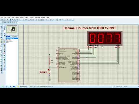 Decimal Counter from 0000 to 9999 using PIC16F877A