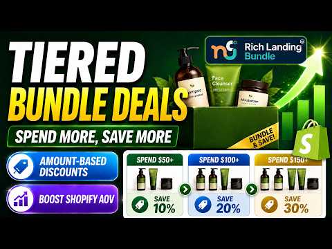 Scaling Shopify Revenue with Tiered Discounts & Custom Product Bundles using Rich Bundle Builder