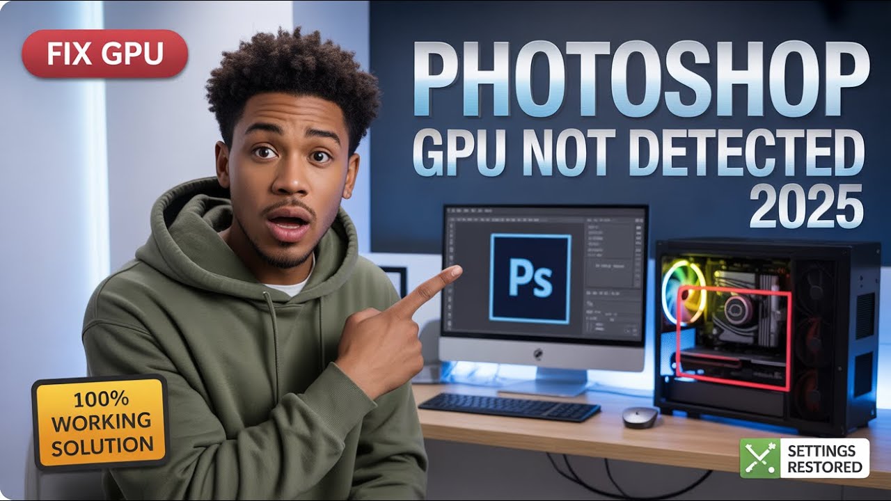 Missing Graphics Box Fix Photoshop Graphics Processor Not Detected 2025 | 100% Working ...