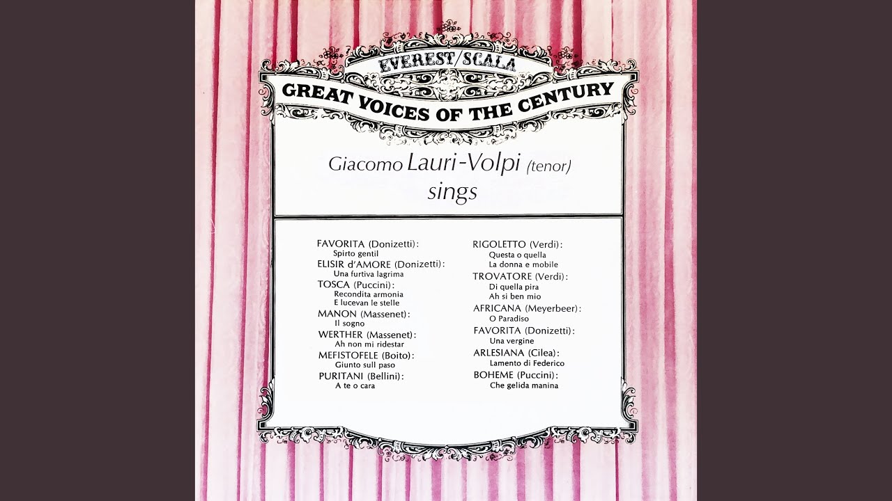 Arlesiana: Lamento di Federico