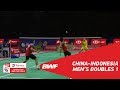 Thomas Cup | MD1 | LIU/ZHANG (CHN) vs GIDEON/SUKAMULJO (INA) | BWF 2018