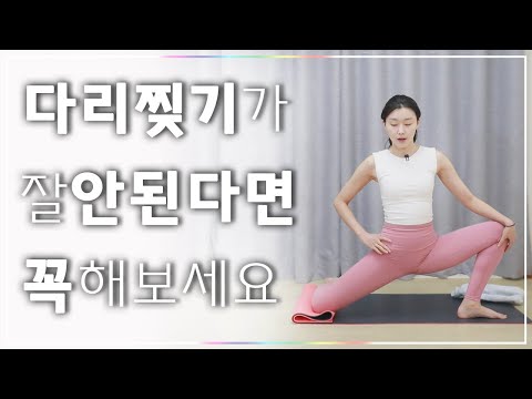 다리찢기에 도움이 되는 4가지 스트레칭 I 고관절, 안벅지, 골반 유연성 I (Stretch good for leg flexibility)